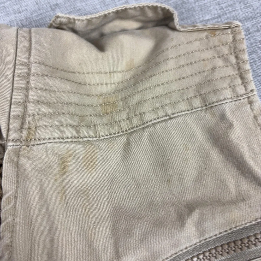 Vintage Banana Republic Vest Mens XL Beige Cotton Safari Fishing Outdoor 80s